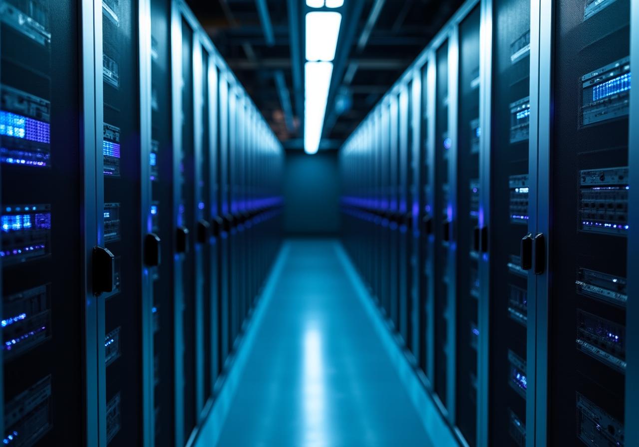 Professionele crypto-mining server racks